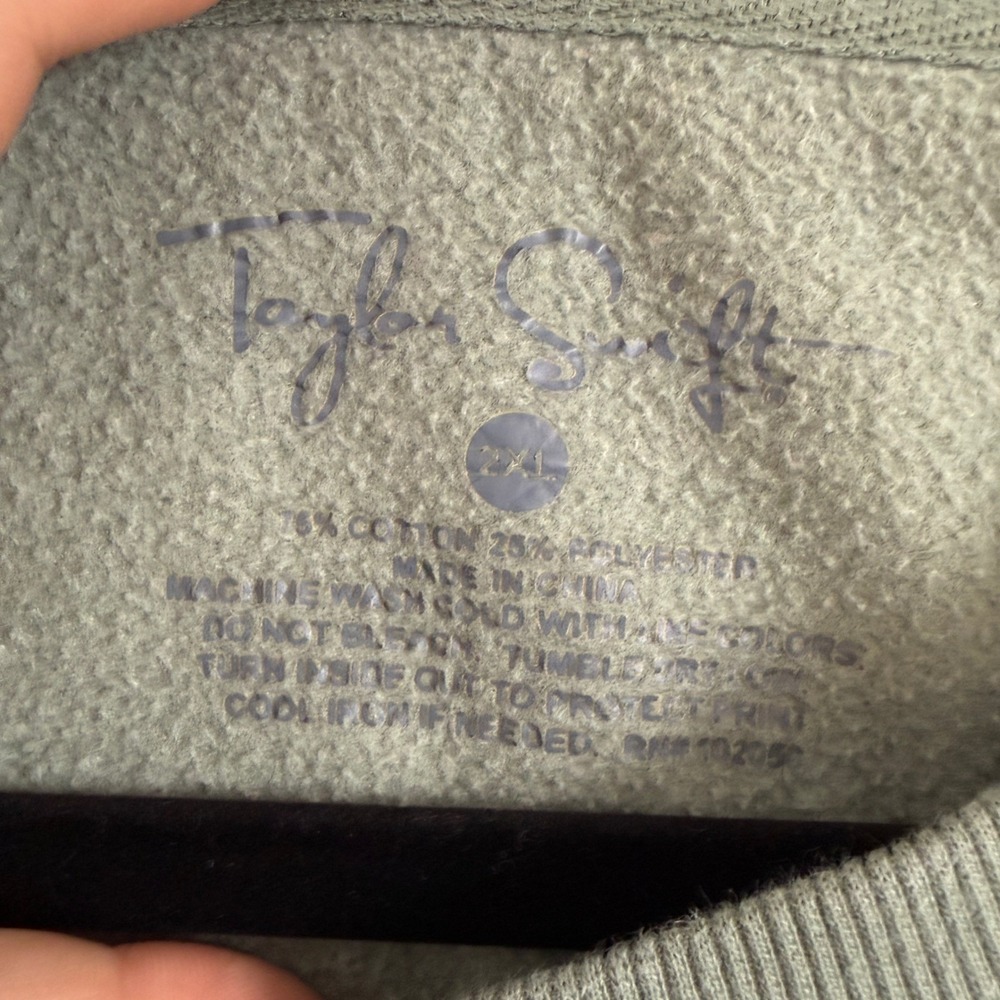 2XL Taylor Swift Debut Timeless Danced All Night Green Sweatshirt Cowboy Country - Picture 5 of 8